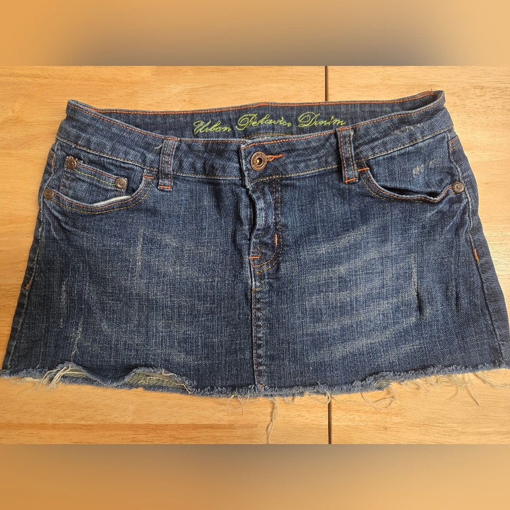 Urban Behavior Y2K Style Denim Mini Skirt Size Medium